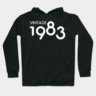 Vintage 1983 Gift 37th Birthday Party Hoodie